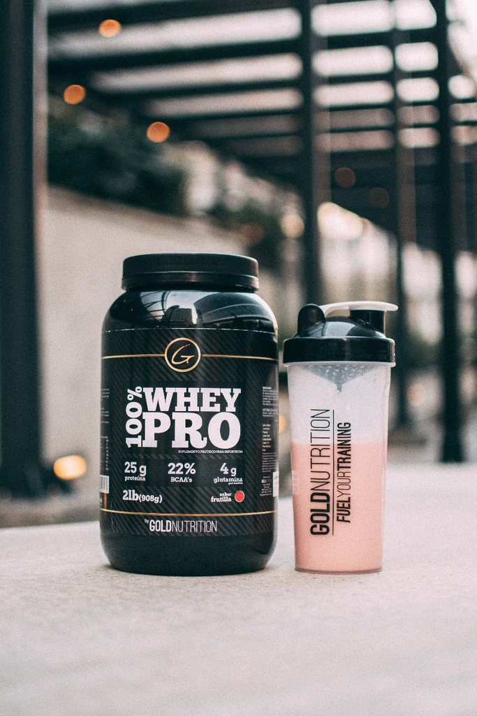 Pack Proteina - Whey Pro 2 Lb + Bcaa 300g + Shaker Sabor Natural + Sin Sabor
